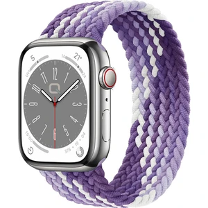 Solo Loop Örgü Kordon, Apple Watch Series SE/10/9/8/7/6/5/4/3 Uyumlu 42mm-41mm-40mm-38mm, Medium, Gradyan Mor