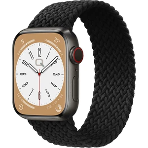 Solo Loop Örgü Kordon, Apple Watch Series SE/10/9/8/7/6/5/4/3/Ultra Uyumlu 49mm-46mm-45mm-44mm-42mm, Small, Siyah