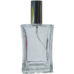 1 Adet 100 ml Boş Parfüm Şişesi Gümüş Renk Sprey Kapaklı
