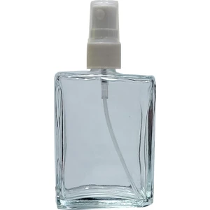 10 Adet 100 ml Boş Parfüm Şişesi Beyaz Renk Sprey Valfli