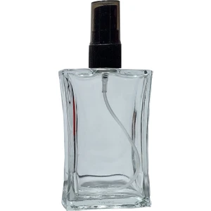 1 Adet 100 ml Boş Parfüm Şişesi Siyah Renk Sprey Valfli