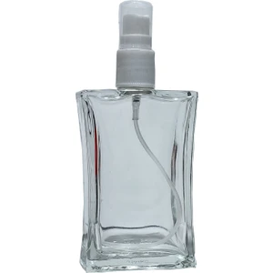 1 Adet 100 ml Boş Parfüm Şişesi Beyaz Renk Sprey Valfli