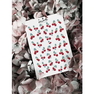 Miracle Creativity Kiraz Tırnak Dövmesi Tırnak Tattoo Nail Art Tırnak Sticker