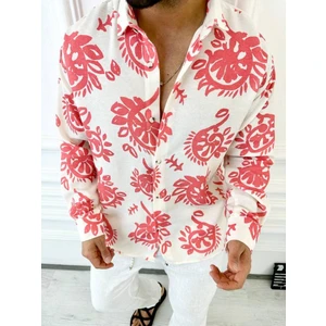 Elku Moda Gömlek Oversize Terletmez Kumaş Italyan Yaka Keten Gömlek