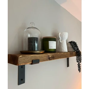 19X70 cm Tekli Demir Ayaklı Raf