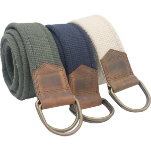 Anatolia Craft Derili Erkek Kadın Kız Genç Için D Tokalı  Antik Halkalı Dokuma Yeşil Lacivert Bejkrem Taktik Spor Kanvas Kot Bez Kemer