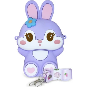 Ogi Mogi Toys Mor Tavşan Omuz Çantası 1 Adet Lila 14x4x11 cm Kız Çocuklar için Eğlenceli Tasarım