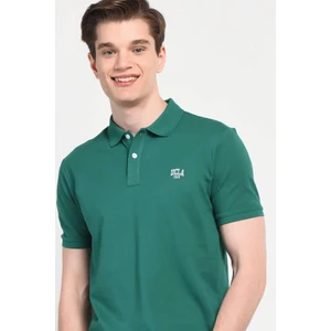Lakes Yeşil Polo Yaka Nakışlı Erkek Tshirt