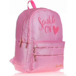 Sparkle Pembe Okul Sırt Çantası - Simli Kumaş - Ortaokul Lise Günlük