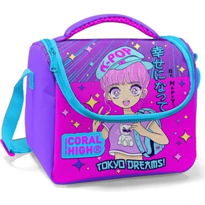 Coral High Mor Pembe K-Pop Kız Çocuk Beslenme Çantası