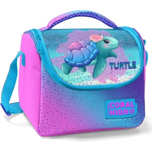 Coral High Kız Çocuk Pembe Lavanta Kaplumbağa Okul Beslenme Çantası - Thermo Yalıtımlı