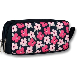 Ümit Çanta Cennec Iki Bölmeli Kız Çocuk Kalem Çantası - Pembe Papatya