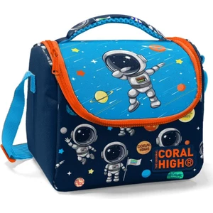 Coral High Beslenme Çantası - Erkek Çocuk Için Lacivert Mavi Astronot Baskılı