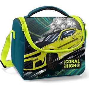 Coral High Erkek Çocuk Okul Beslenme Çantası - Yeşil-Sarı Yarış Arabası 11852