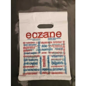 Eczane Poşeti Bio El Geçme Eczane Temalı 24 x 31 cm Orta Boy - 1000 Adet