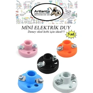 Mini Duy 5 Adet Deney Duyu Proje Için Küçük Ampul Yuvası Minyonet Duy Okul Sınıf Elektrik Devre Deney Duyusu