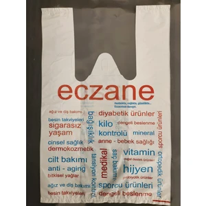Eczane Poşeti Atlet Küçük Boy 22X40 cm - 20 Kg'lık Paket