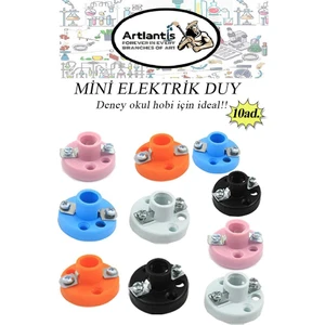 Mini Duy 10 Adet Deney Duyu Proje Için Küçük Ampul Yuvası Minyonet Duy Okul Sınıf Elektrik Devre Deney Duyusu