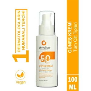 50+Spf  Uvb ve Uva Işınlarına Karşı Yüksek Korumalı Yeni Nesil Güneş Kremi 100 ml