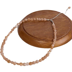 Tesbih Atölyesi Amorf Kesim Güneş Taşı Kadın Kolyesi