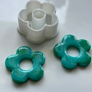 Owl Global Polimer Kil Kalıbı Çiçek Desen Seti 9 Adet Polymer Clay Mold