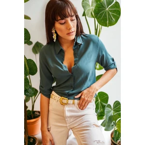 New Laviva Kadın Klasik Yaka  Basic, Gömlek