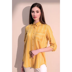 New Laviva Kadın  Uzun Kol Tek Cep Gömlek