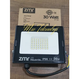 Siyah Slim Kasa Zmr 30 Watt IP66 LED Projektör