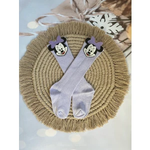 Mini Kids & Baby Mini Kids Baby Kız Bebek Minnie Mouse Keçe Figürlü Diz Altı Çorap