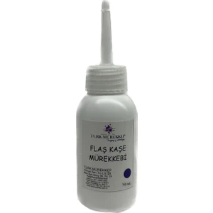 Turk Mürekkep Flaş Kaşe Mürekkebi Mavi 50 ml