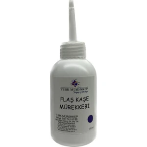 Turk Mürekkep Flaş Kaşe Mürekkebi Mavi 100 ml