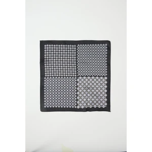 ALTINYILDIZ CLASSICS Erkek Siyah-gri Desenli Mendil