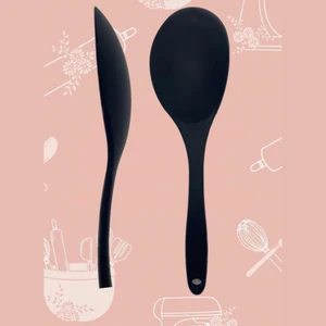 Isıya Dayanıklı Silikon Büyük Kaşık 30 Cm