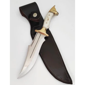 Hisar Bıçak Çizgili Geyik Boynuzlu Av Ve Kamp  Bıçağı