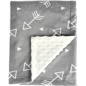 Süper Yumuşak Arrow Desenli Rahat Bebek Battaniyesi- 100 x 85CM - Nohut Kabartma