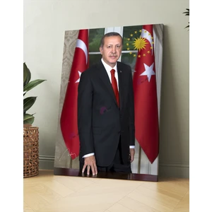 Morfil Sanat Atölyesi Recep Tayyip Erdoğan Başkan Erdoğan Rte Kanvas Tablo (7 Farklı Ölçü)