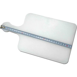 Sağlıklı Özel Plastikten Üretim Saplı Kesim Panosu 32x17cm Kaydırmayan Tırtıklı Yüzeye Kesme Tahtası