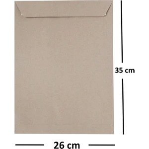 100 Adet Silikonlu 90 gr 26X35 cm Torba Zarf Kraft