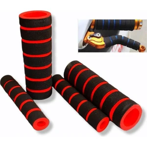 Motosiklet Elcik Süngeri + Manet Süngeri 4'lü Set Kırmızı