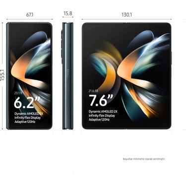 Samsung Galaxy Z Fold4 512 GB 12 GB Ram (Samsung Türkiye Fiyatı