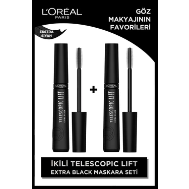 L'oréal Paris 2'li Telescopic Lift Extra Black