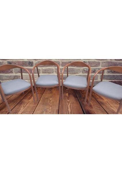 Sandalye ST Yılan Tam Kolçak Model Kayın Retro Ayak Ceviz Renk 4ad El Yapım modelleri