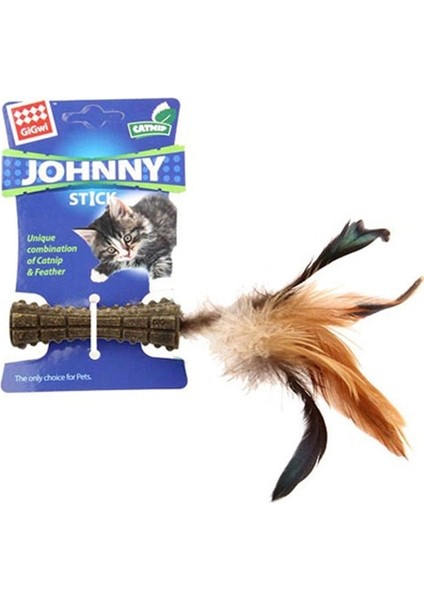 Johnny Stick Doğal Tek Taraflı Tüylü Kedi Oyuncağı - Farmapets