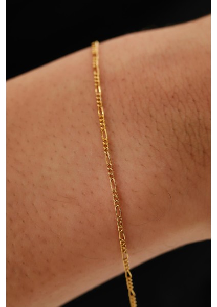 14 Ayar Altın Figaro Zincir Bileklik fırsatları