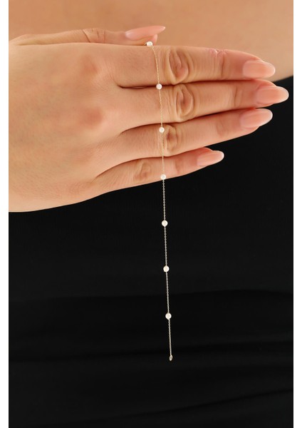 14 Ayar Altın İncili Bileklik indirimleri