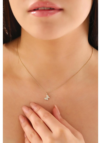 14 Ayar Altın Kelebek Kolye fiyatları