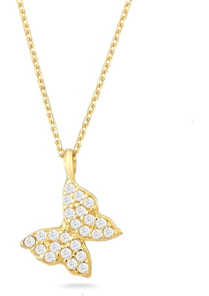 14 Ayar Altın Kelebek Kolye fırsatları