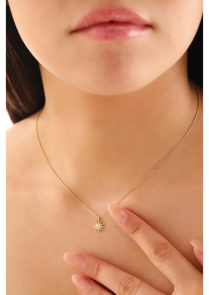 14 Ayar Altın Güneş Kolye fiyatları