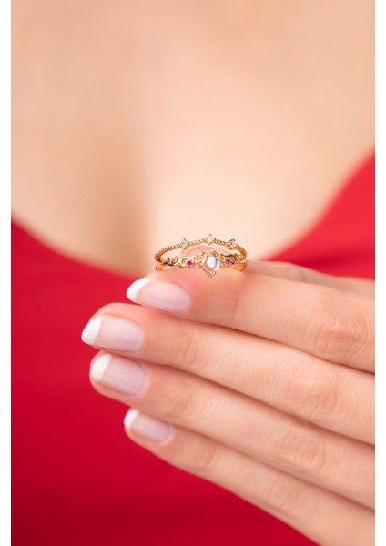 Ayarlanabilir Mavi Taşlı Kraliçe Yüzüğü modelleri