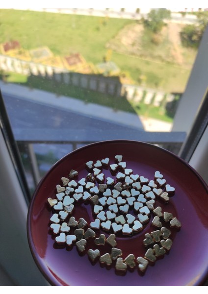 Altın Kaplamalı Minik Kalp Kolye Ucu (Kararmaz) Gold Renkli Kolye Ucu